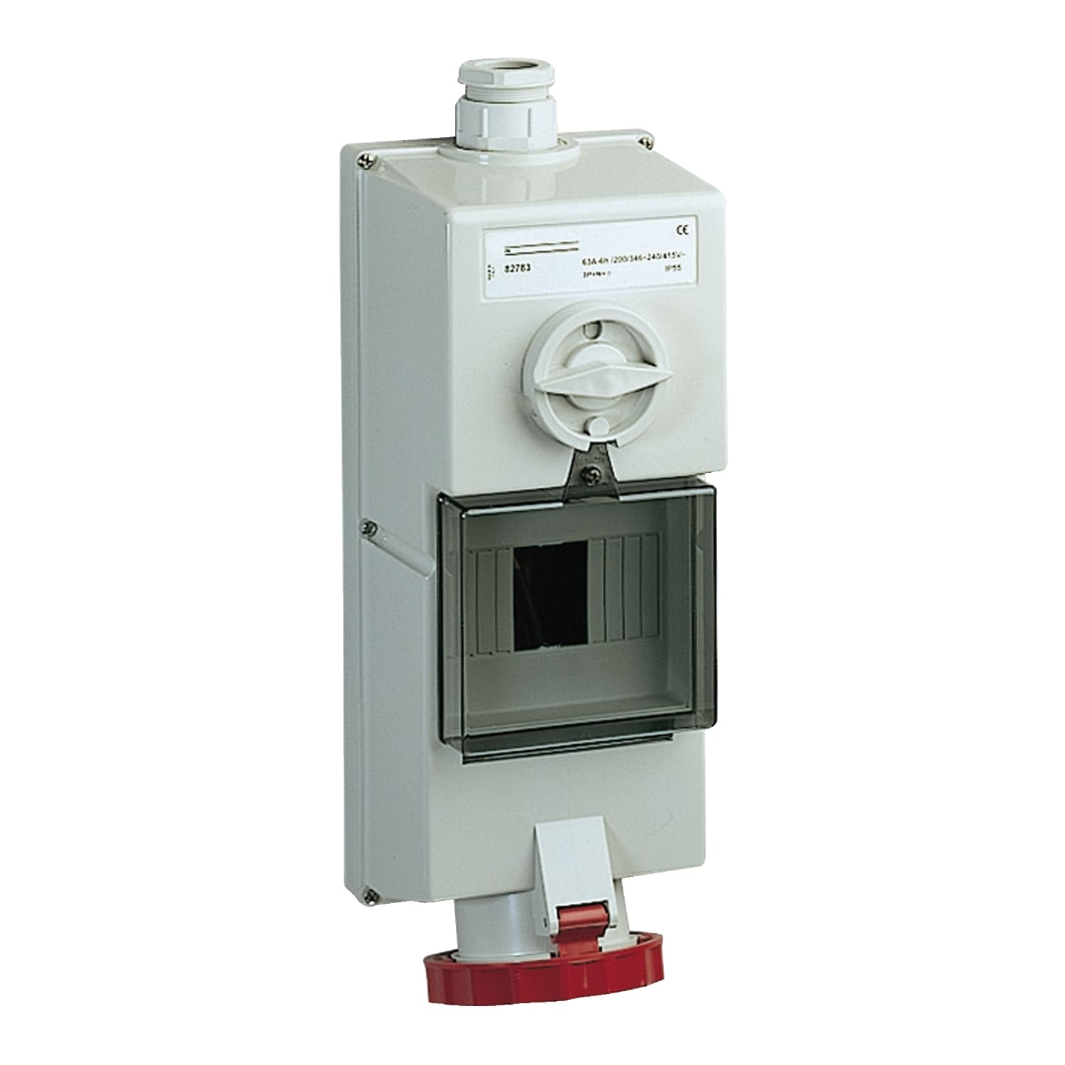 SCHNEIDER ELECTRIC - SNR82782 Presa da parete interbloccata /vano DIN Isoblock IP65 63A 380V 3P+T