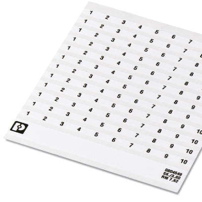 PHOENIX CONTACT - PHC0804549 SK 7,62/3,8:FORTL.ZAHLEN SIGLATURA