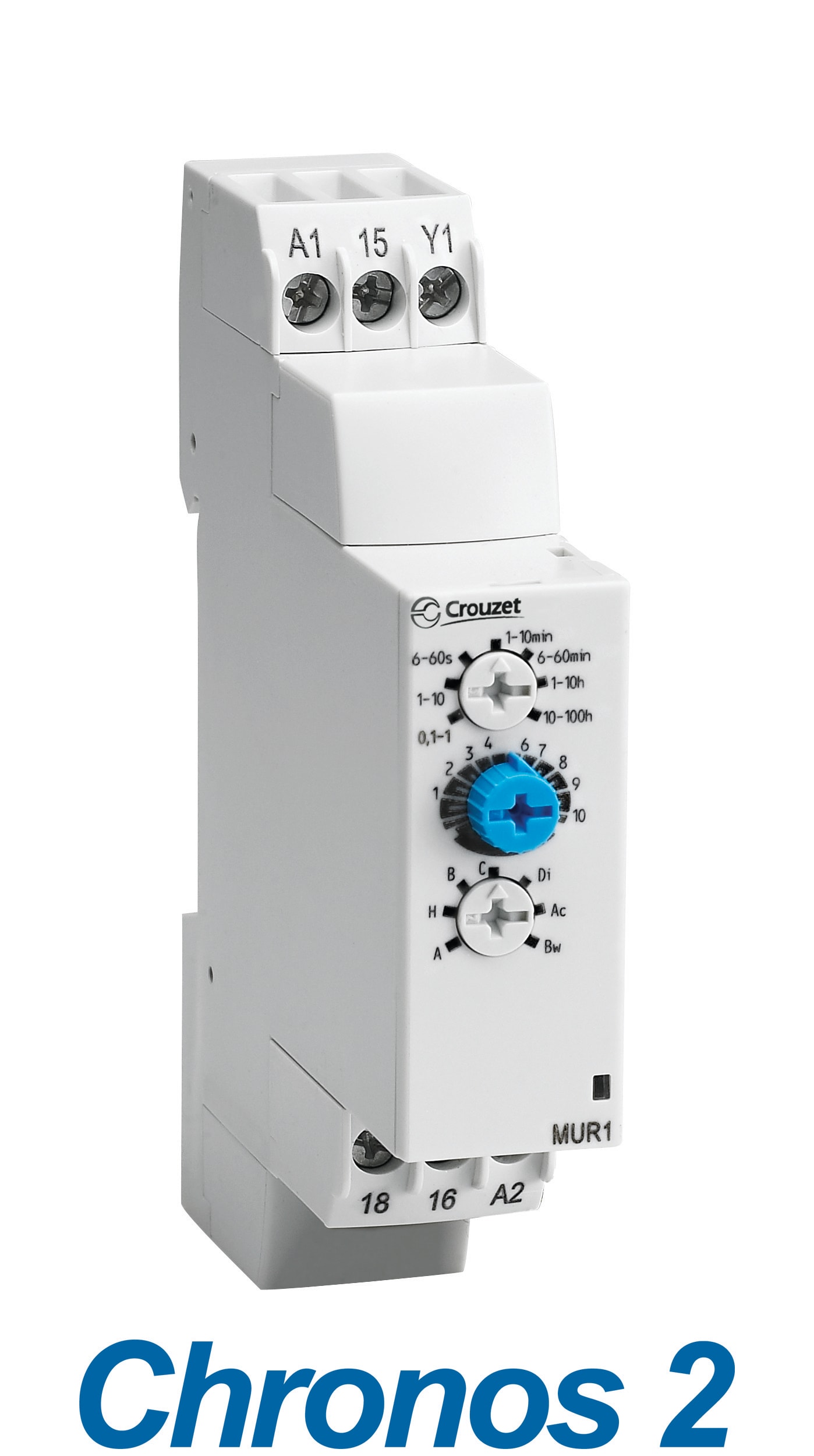 CROUZET - CRO88827503 CHRONOS 2 TIMER MURC3, 10-260 VAC/DC, 1