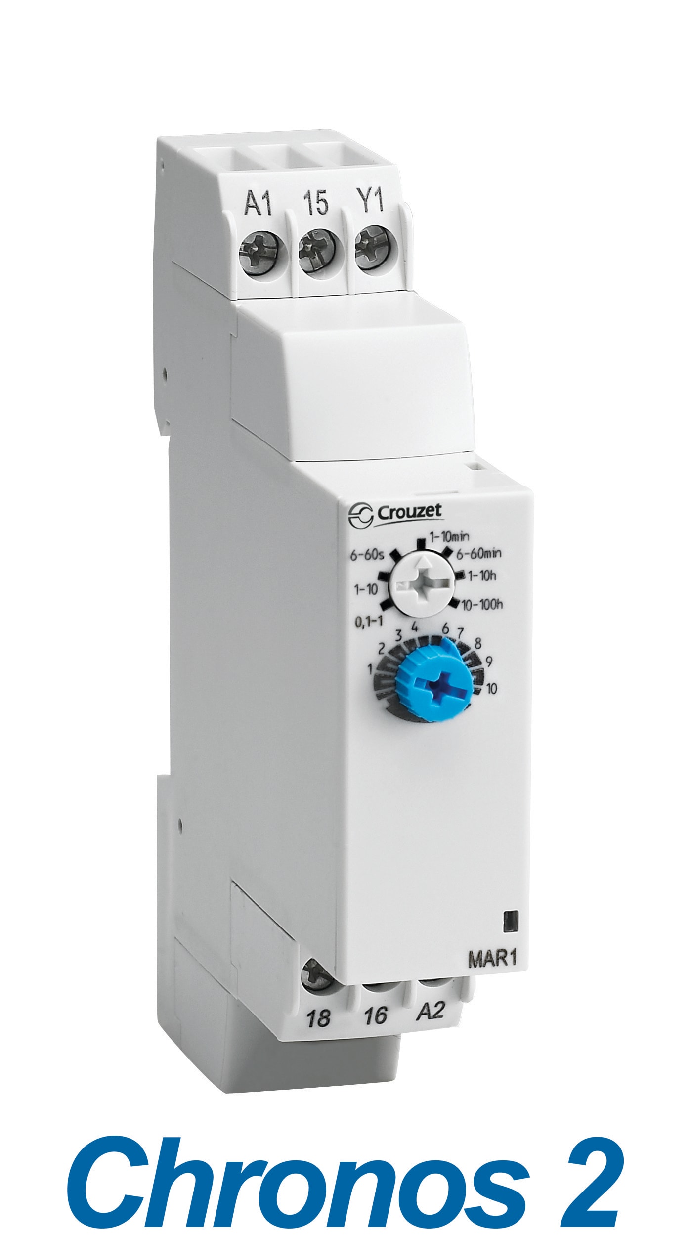 CROUZET - CRO88827145 CHRONOS 2 TIMER MHR1, 24 VDC / 24-240 VA
