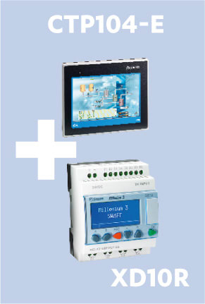 CROUZET - CRO88970555 KIT CROUZET TOUCH HMI, CTP104N-E ETHERNE