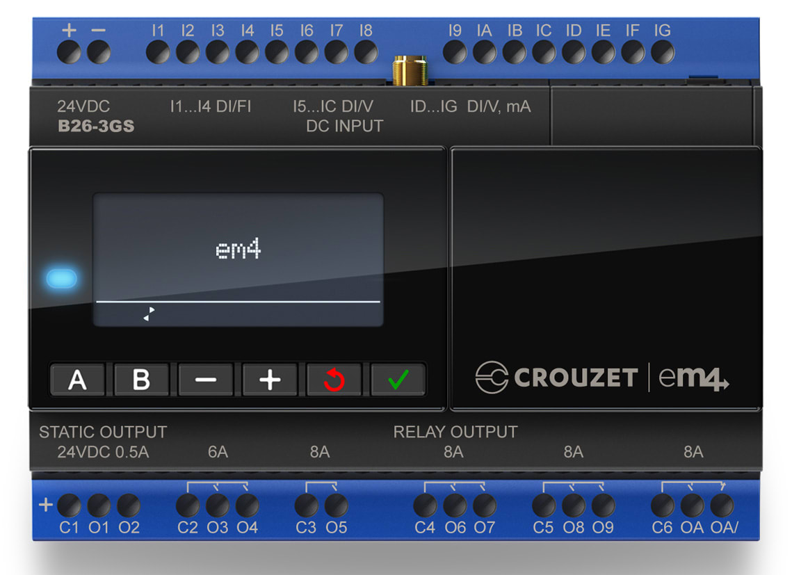 CROUZET - CRO88981123 EM4 ALERT TELECONTROLLER, B26-3GS, 26 I/