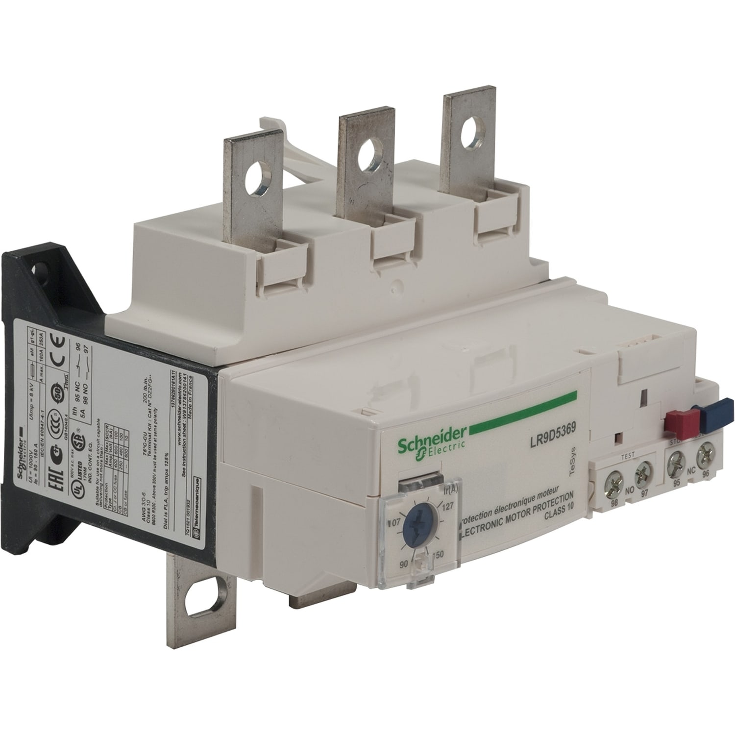 SCHNEIDER ELECTRIC - SNRLR9D5369 Relè sovraccarico termico per motore TeSys - 90...150 A - Classe 10