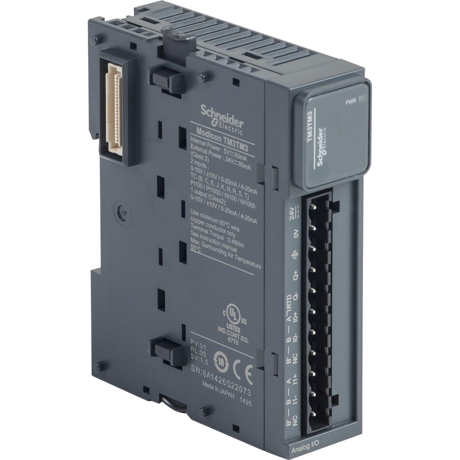 SCHNEIDER ELECTRIC - SNRTM3TM3 MODULO TM3 2 IN TEMP 1 OUT ANALOG