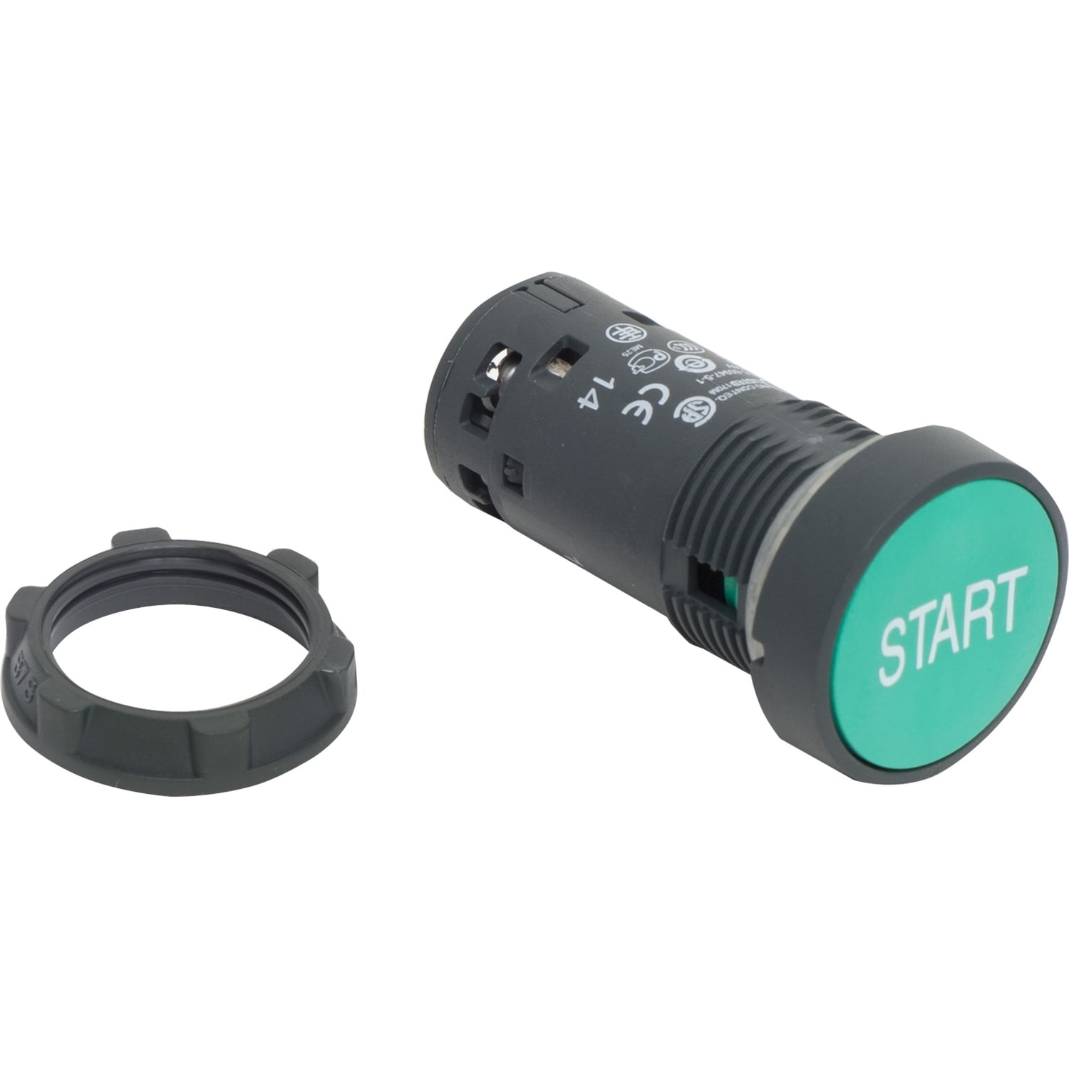 SCHNEIDER ELECTRIC - SNRXB7NA3133 Pulsante ad impulso verde - 1 NO - "START" bianco