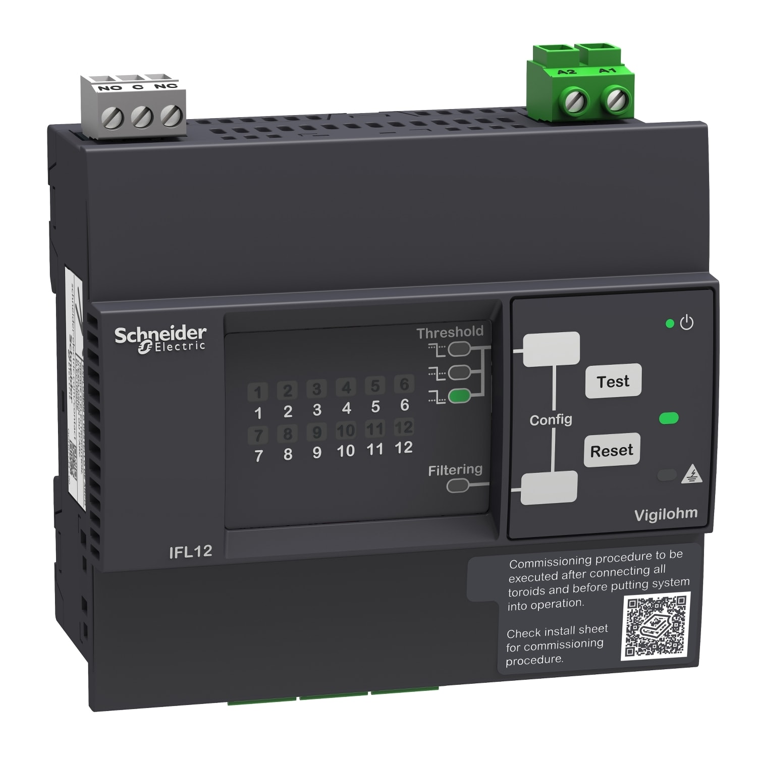 SCHNEIDER ELECTRIC - SNRIMDIFL12L Localizzatore guasti a 12 canali VIGILOHM - 24-48VDC