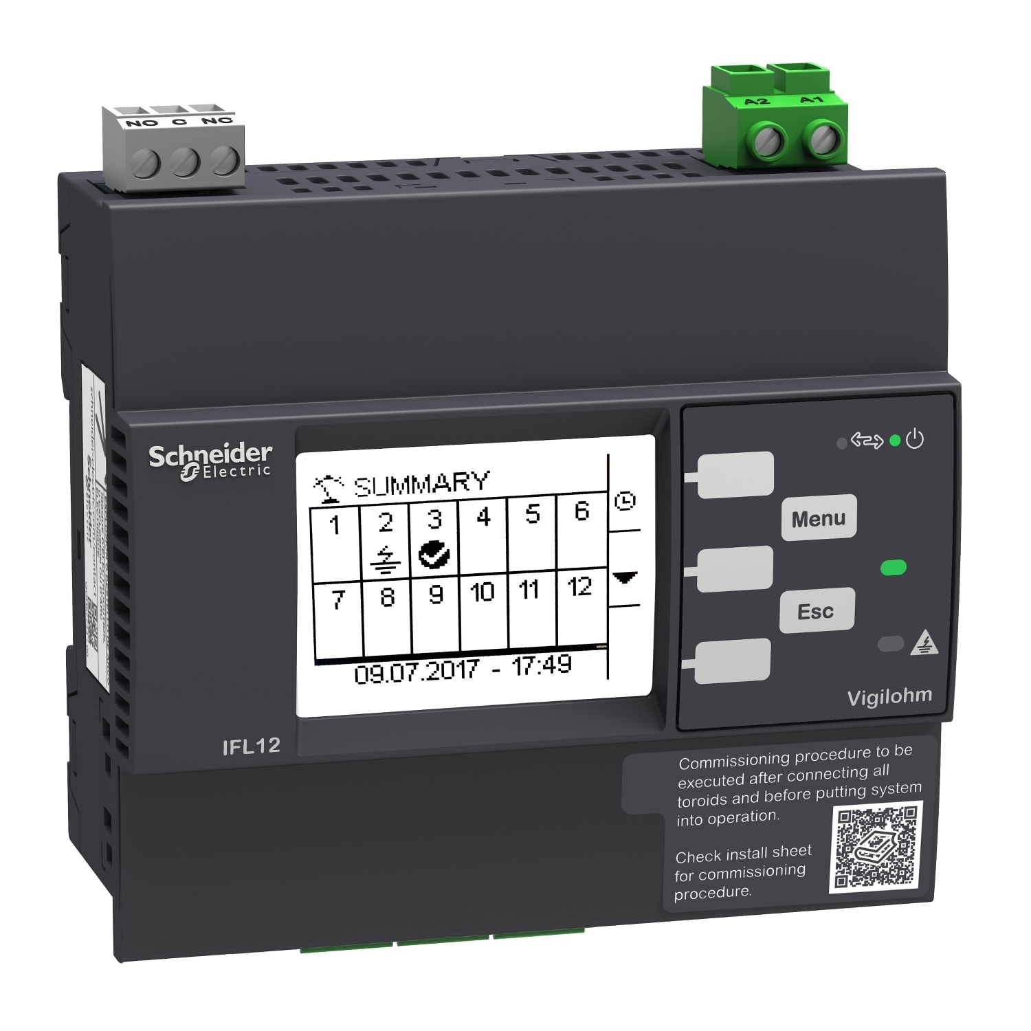 SCHNEIDER ELECTRIC - SNRIMDIFL12C Localizzatore automatico guasti 12 canali, Modbus, 110/440 Vca/cc