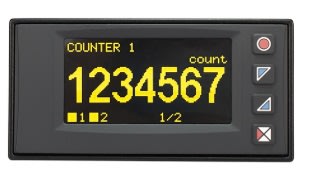 PIXSYS SRL - PIXSTR581-1ABC-T128 CONTATORE/TACHIMETRO 48X96 OLED RFID