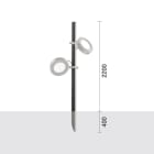 PLATEK LIGHT SRL - PLK9005186.09 PICCHETTO FROG 2200MM - COLORE BRONZO