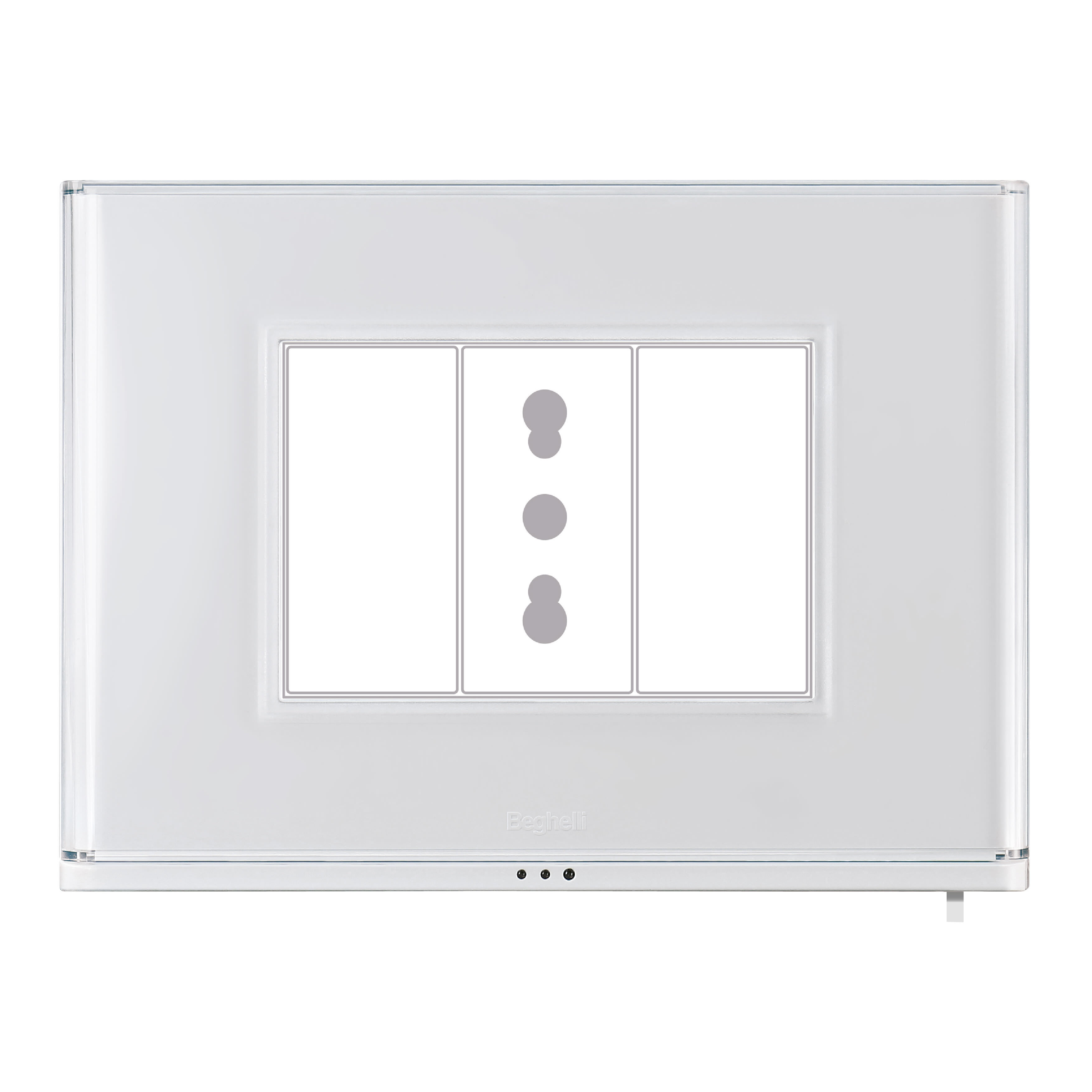 BEGHELLI - BEG81230 PLACCA IPERSENSO 3 FR BIANCA