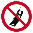 CEMBRE SPA - CEM211700 ETICHETTA ADESIVA DI DIVIETO PS-CP, SIMBOLO VIETATO L'UTILIZZO DI TELEFONI CELLULARI, DIMENSIONE 25mm