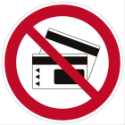 CEMBRE SPA - CEM211803 ETICHETTA ADESIVA DI DIVIETO PS-MT, SIMBOLO VIETATO L'ACCESSO CON OGGETTI METALLICI O OROLOGI, DIMENSIONE 100mm