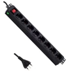 LINK4COM SRLS - LK4PS1U8PI-A 8 prese 19 1U Int lum 16A 230V cavo 3m