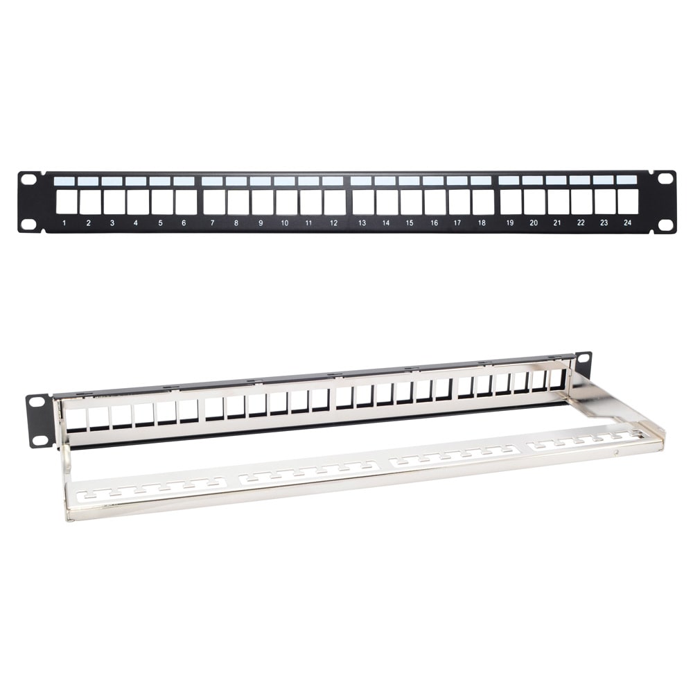 LINK4COM SRLS - LK4PTH191P24FTP Patch Panel 19 1U FTP 24 porte vuoto