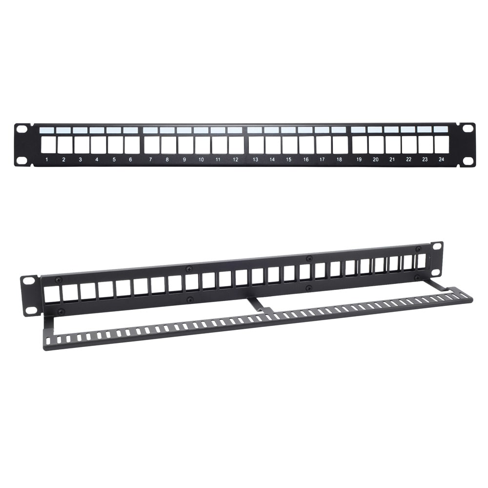 LINK4COM SRLS - LK4PTH191P24UTP Patch Panel 19  1U UTP 24 porte vuoto