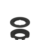 PIZZATO ELETTRICA - PZZVE GF151A ADATTATORE COMPLETO DI GHIERA DI FISSAGG