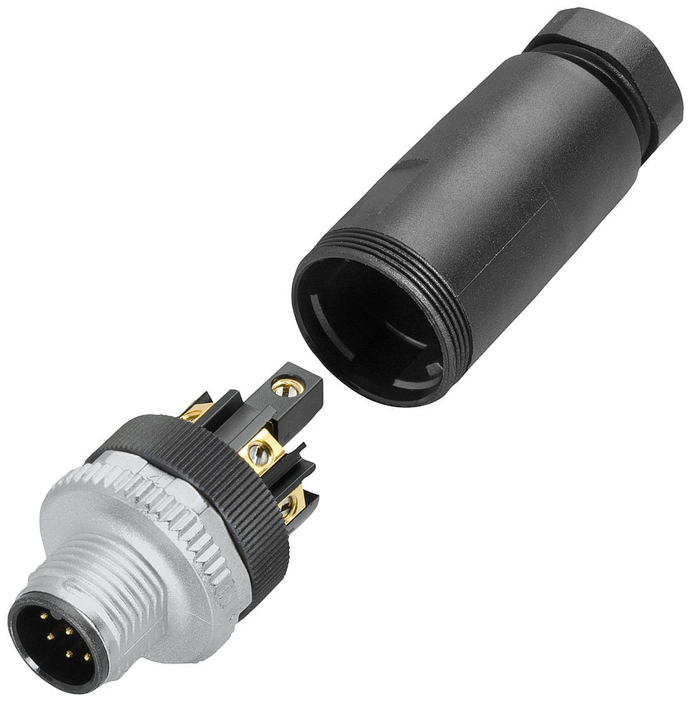 SIEMENS - SIE6GT20900BE00 M12 CONNECTOR / 8 PIN, MALE