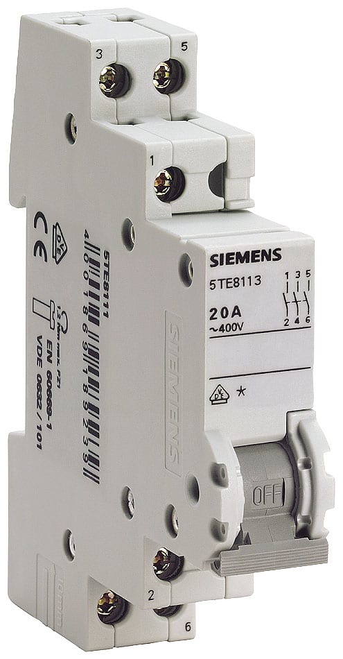 SIEMENS - SIE5TE8113 Interruttore ON/OFF 20 A 3NO