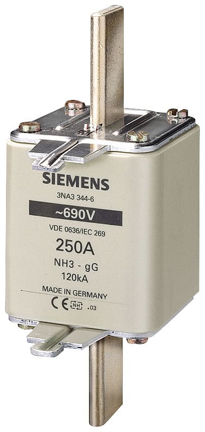 SIEMENS - SIE3NA33606 Cartuccia fusibile NH, NH3, In: 400 A, gG, Un AC: 690 V, Un DC: 440 V