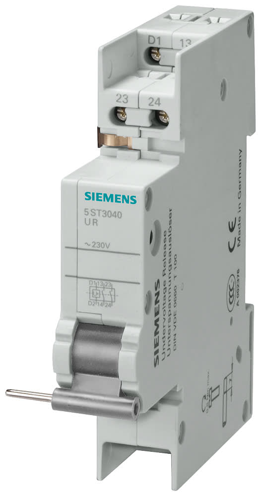 SIEMENS - SIE5ST3042 Bobina di minima tensione DC 24V, con 6 morsetti per interruttori magnetotermici 5SL4