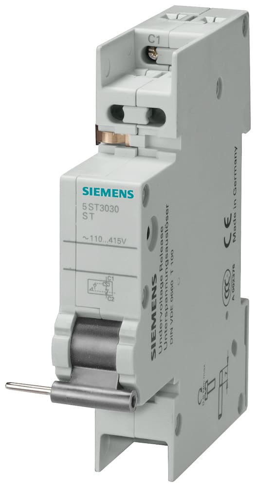 SIEMENS - SIE5ST3031 Sganciatore di apertura DC 24 ... 48 V, per interruttore magnetotermico 5SL4, 5SY, 5SP, int. magn./diff. 5SU1, interruttore differenziale