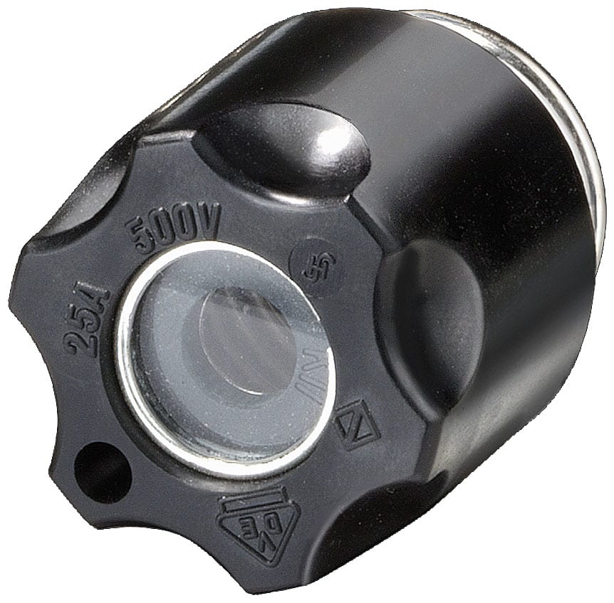 SIEMENS - SIE5SH1231 Portacartuccia da avvitare DIAZED DIII, 63 A AC DC 500 V, materiale isolante con foro di controllo