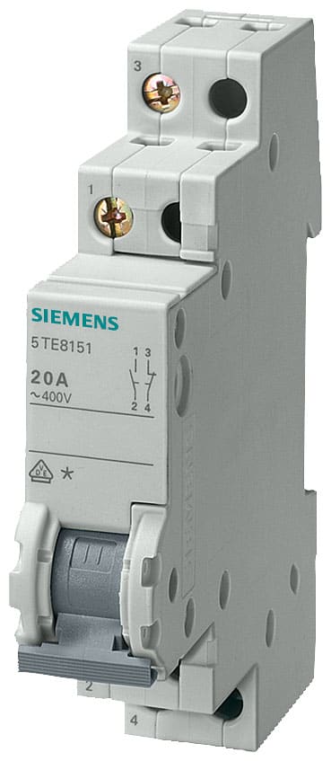 SIEMENS - SIE5TE8152 INT. COM. 20A 400VCA 2NA+2NC 1UM,NO ACC