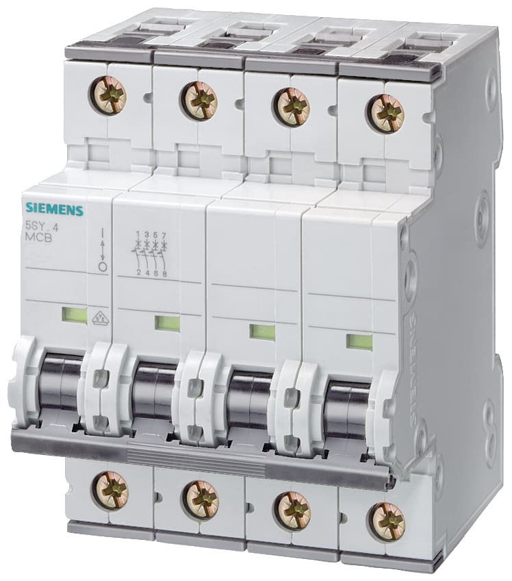 SIEMENS - SIE5SY64256 Interruttore magnetotermico 400 V 6 kA, a 4 poli, B, 25 A, P=70 mm