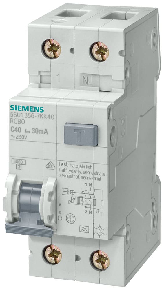 SIEMENS - SIE5SU13561KK16 MTD 6KA 15KA 1P+N C16 TIPO AC30MA