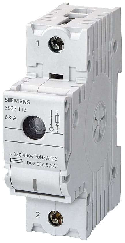 SIEMENS - SIE5SG7113 SEZIONATORE MINIZED D02 63A 1P P=70MM