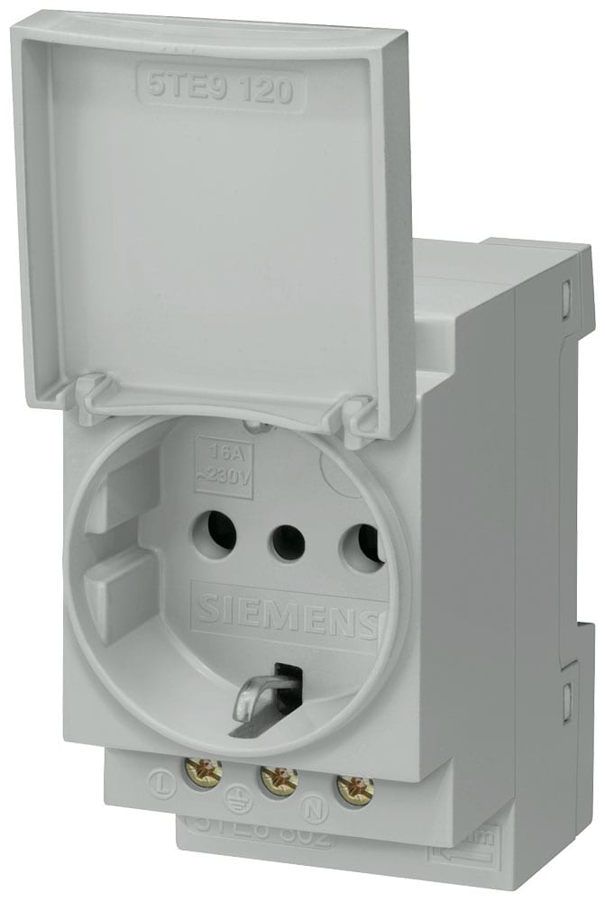 SIEMENS - SIE5TE6802 Presa 16 A con coperchio, senza omologazione secondo DIN VDE 0620 e CEI 23-5