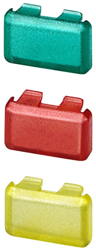 SIEMENS - SIE5TG8070 Set di cappucci per pulsanti 5TE48 e indicatori luminosi 5TE59, set con risp. 1x rosso+giallo+verde