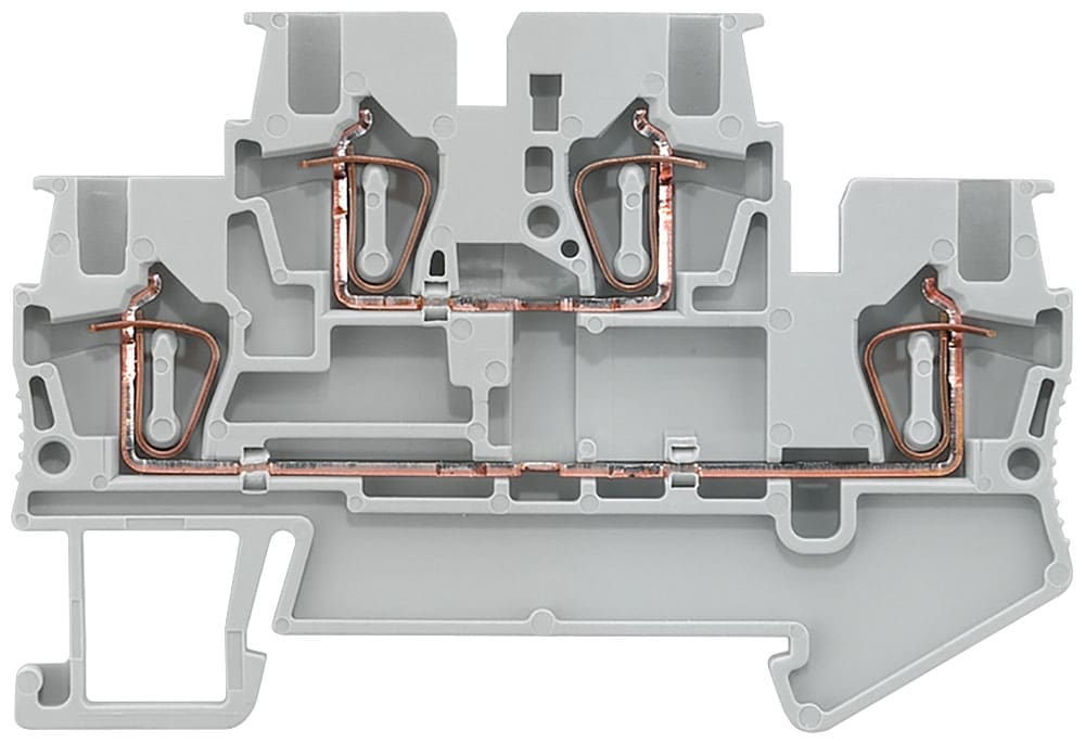 SIEMENS - SIE8WH20200AE00 MORSETTO A MOLLA A 2 LIV. 1,5MMQ, GRIGI