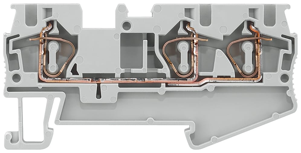 SIEMENS - SIE8WH20030AG00 MORSETTO A MOLLA A 3 P.TI 4MMQ, GRIGIO