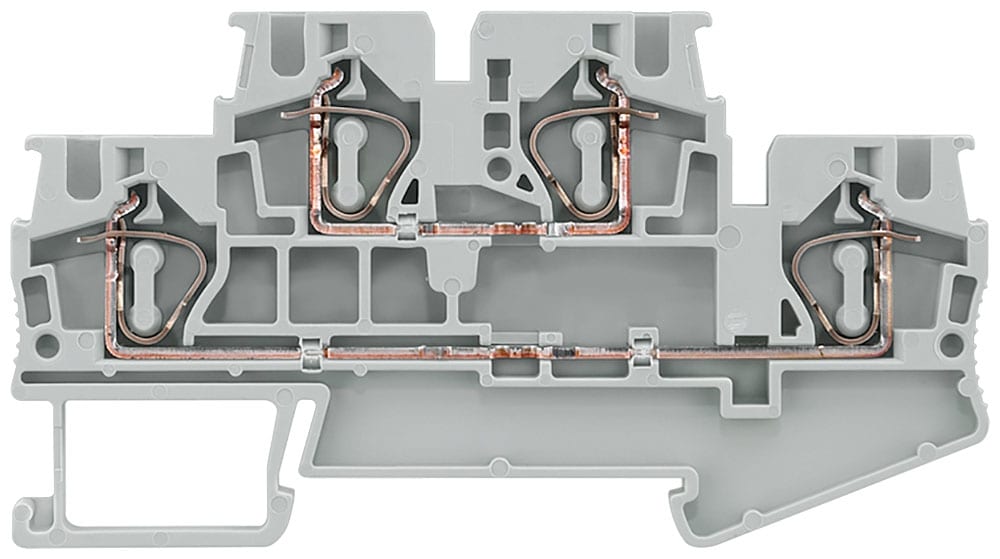 SIEMENS - SIE8WH20200AG00 MORSETTO A MOLLA A 2 LIV. 4MMQ, GRIGIO