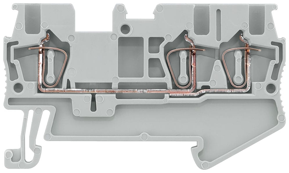 SIEMENS - SIE8WH20030AE00 Morsetto passante con collegamento a molla, 3 punti di collegamento