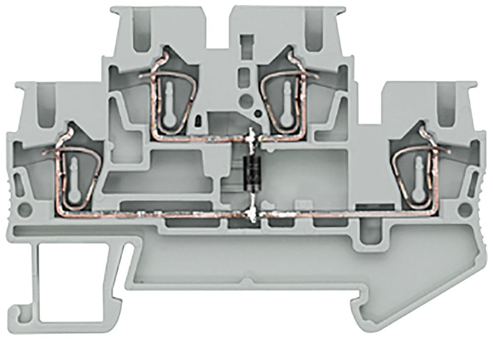 SIEMENS - SIE8WH20205AF00 MORSET. MOLLA 2LIV+DIODO T-B 2,5MMQ, GR