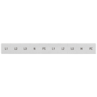SIEMENS - SIE8WH81205AA15 Targhetta di siglatura, frontale, con L1, L2, L3, PE, N, verticali