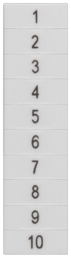 SIEMENS - SIE8WH81401AB25 Targhetta di siglatura, frontale, con 21-30, orizzontale, larghezza del morsetto: 4,2 mm