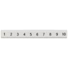 SIEMENS - SIE8WH81212AB05 Targhetta di siglatura, piatta, con 1-10, verticale, larghezza del morsetto: 5,2 mm, A: 6,4 mm