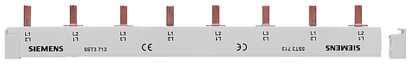 SIEMENS - SIE5ST3714 Sbarra di collegamento a punte 16mm², trifase, 37x (1 fase+AUX), 1016mm sezionabile