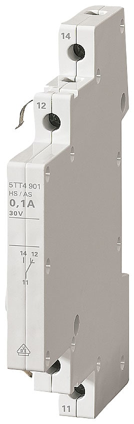 SIEMENS - SIE5TT4901 Blocchetto di contatti ausiliari con 1 contatto NO e 1 contatto NC, contatto per AC/DC 30 V per 5TT41