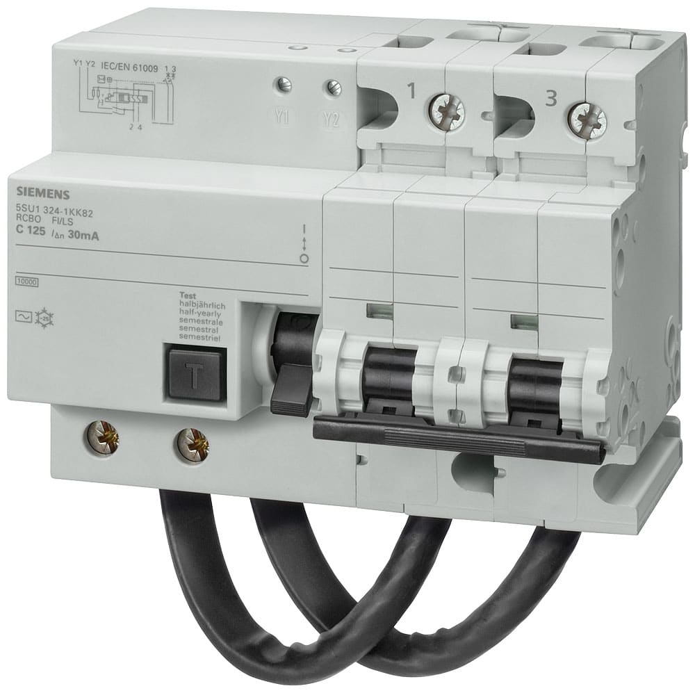 SIEMENS - SIE5SU13241KK82 MTD 2P C125 ICN10KA ICU20KA TIPO AC 30MA
