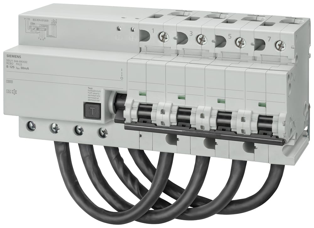 SIEMENS - SIE5SU16446KK82 MTD 4P 10KA 15KA B125 TIPO A 300MA