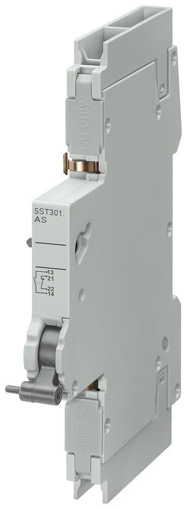 SIEMENS - SIE5ST30100HG Blocchetto di contatti ausiliari, 1NO+1NC, per interruttori magnetotermici secondo UL 489
