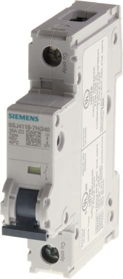 SIEMENS - SIE5SJ41308HG40 Interruttore magnetotermico 240 V 10 kA, a 1 polo, D, 30 A, P=70 mm secondo UL 489