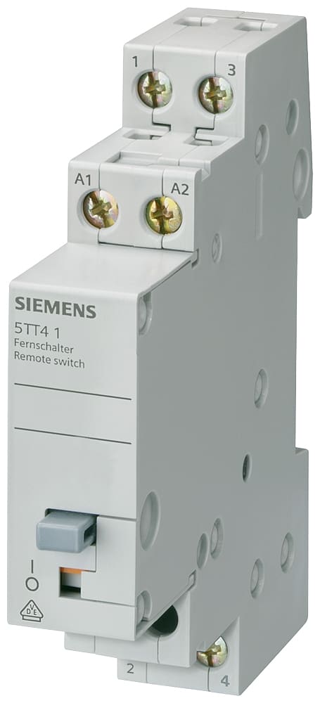 SIEMENS - SIE5TT41020 Interruttore con comando a distanza con 2 contatti NO, contatto per AC 230 V, 400 V 16 A, comando in AC 230 V
