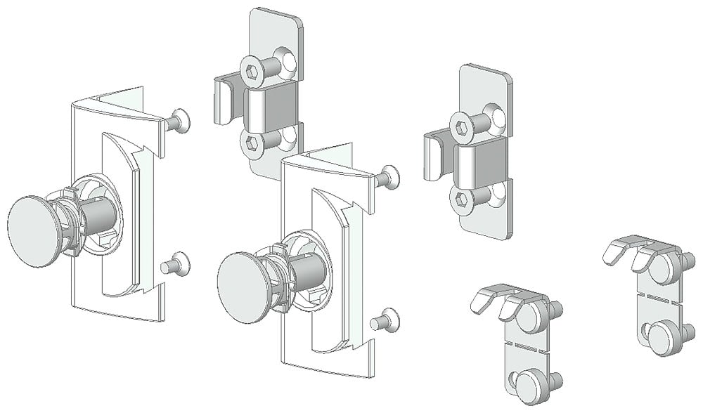 SIEMENS - SIE8PQ94000BA36 ASTE PER PORTE CON PROFILO SEMIC.