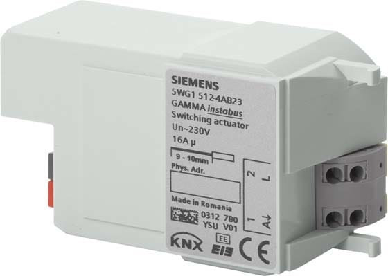 SIEMENS - BUILDING T - BCT5WG1512-4AB23 USCITA BINARIA RL 512/23 1X230V 16AX