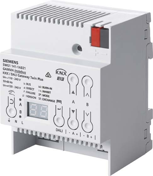 SIEMENS - BUILDING T - BCT5WG1141-1AB21 GATEWAY KNX-DALI N 141/21 TWIN PLUS